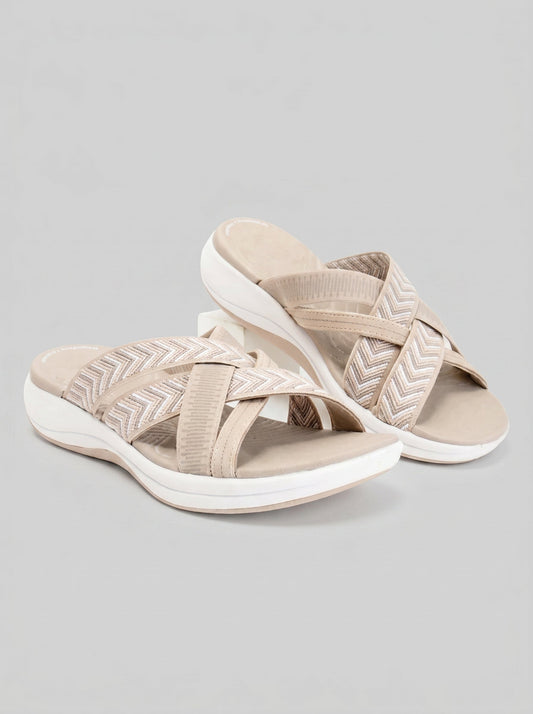 SANDALIAS CRUZADAS DE PLATAFORMA